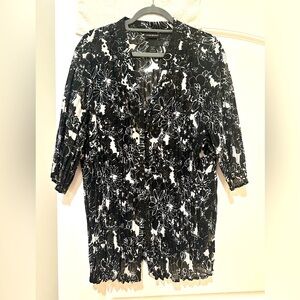 Lane Bryant Button Up w Sequins